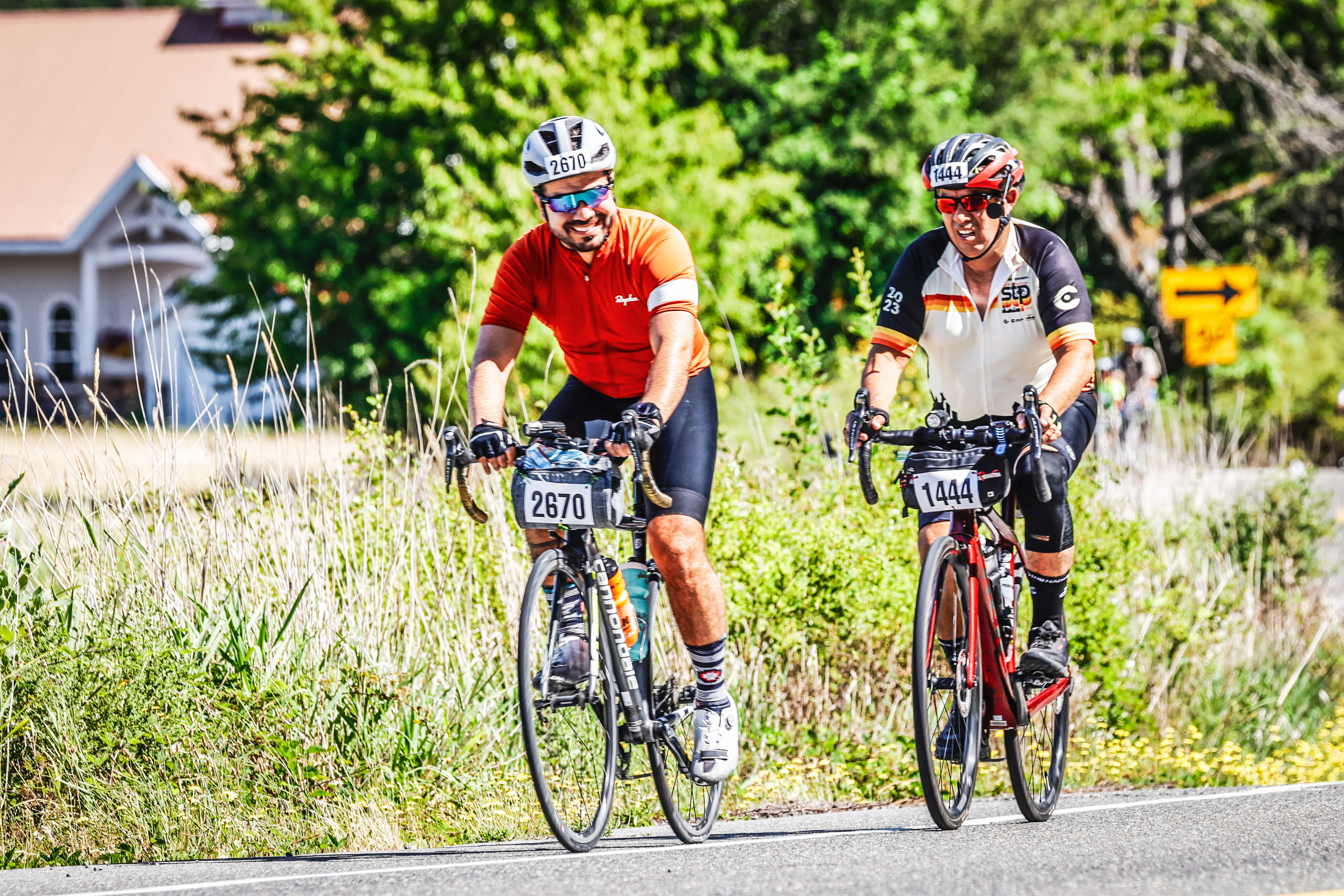 Riding STP with his father